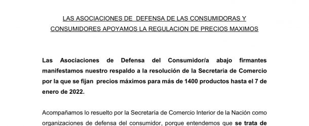 COMUNICADO EN APOYO A LA RESOLUCIÓN 1050/2021